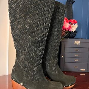 UGG Black Leather Footwear